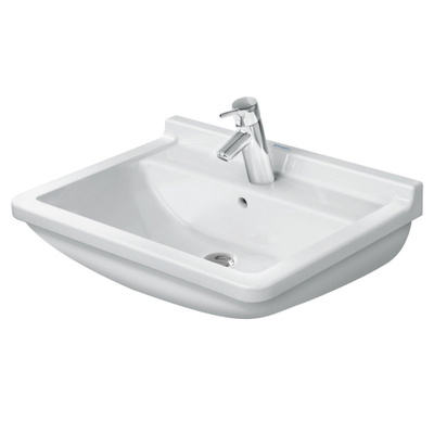 Duravit Starck 3 Philippe Starck - 3 wastafel - 60x45cm - wondergliss - wit