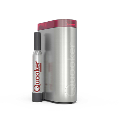 Quooker Nordic Round Twintaps kokendwaterkraan - draaibare uitloop - Combi+ incl. Cube reservoir - Warm / kokend water - RVS