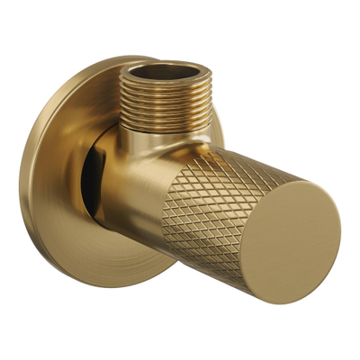 BRAUER Gold Carving Robinet d'arrêt d'angle - G1/2 - Or brossé