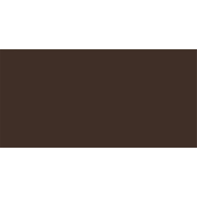 Rako Color One Carreau mural 20x40cm 7mm éclat blanc Marron foncé