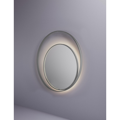 Hotbath &MORE Spiegel Round2 - 120x120cm - direct en indirect LED - spiegelverwarming - dimbaar - met afstandsbediening - PVD - geborsteld gunmetal antraciet