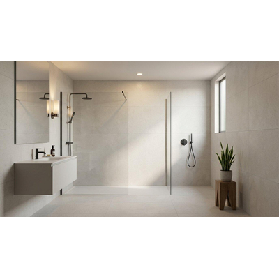 Cifre Ceramica Borneo wandtegel - 60x120cm - gerectificeerd - Betonlook - White mat (wit)