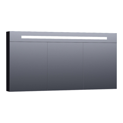 BRAUER Promise Deluxe armoire de toilette – 139 x 70 x 15 cm – LED directe – Noir mat