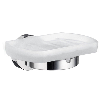 Smedbo Home Zeepschaal wandmodel chroom mat glas SHOWROOMMODEL