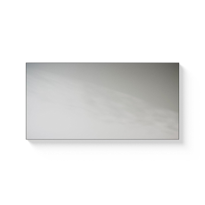 LoooX Black Line miroir – rectangle – 100 x 60 cm – sans éclairage – Noir mat