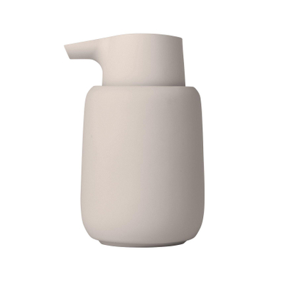 Blomus Sono Zeepdispenser - keramiek - 9.5x8.6x14.5cm - moonbeam SHOWROOMMODEL