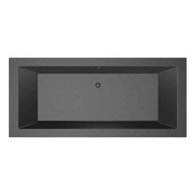 Xenz Society Baignoire duo - 200x90x53 - bonde Centrale - acrylique - ebony