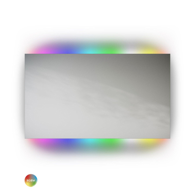 Miroir Looox C line - 140x70cm - éclairage à LED - en haut et en bas - aluminium