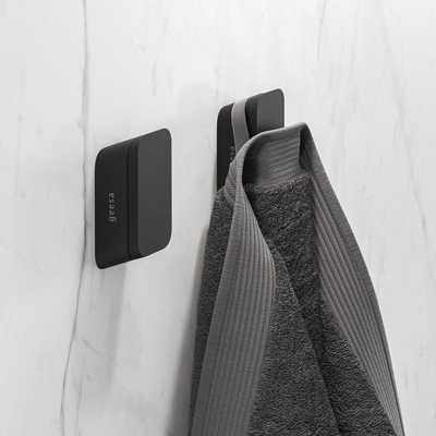 Geesa Shift Crochet porte-serviettes Noir