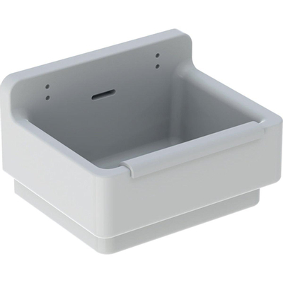 Geberit 300 basic évier de vidange avec rebord de protection 36.5x46x30cm avec trous pour grille à seau blanc