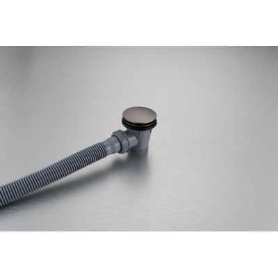 Fortifura Calvi badafvoercombinatie - met klikwaste - PVD - geborsteld gunmetal (antraciet)