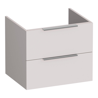 BRAUER Elevate meuble de salle de bains sous-lavabo 60 sans poignées rapportées 2 tiroirs softclose et 1 découpe pour siphon - sable mat