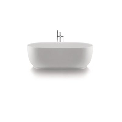 Duravit Luv Vrijstaand bad - 1800x850mm - met mantel - inclusief af- en overloopgarnituur - mat wit