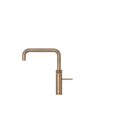 Quooker Fusion Square kokendwaterkraan - draaibare uitloop - PRO3 incl. Cube reservoir - Warm / kokend / bruisend / gefilterd water - Messing patina