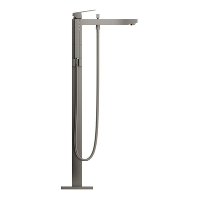 GROHE Eurocube Freestander badkraan m. omstel m. douchehouder m. handdouche en doucheslang 125cm brushed hard graphite