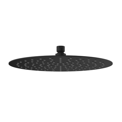 Wiesbaden Ufo pomme de douche ronde 30 cm mat noir
