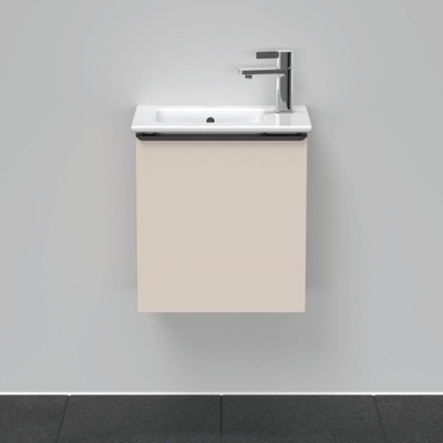 Duravit D-Neo wastafelonderkast 41x44x27.4cm Linksdraaiend 1 deur Taupe Mat