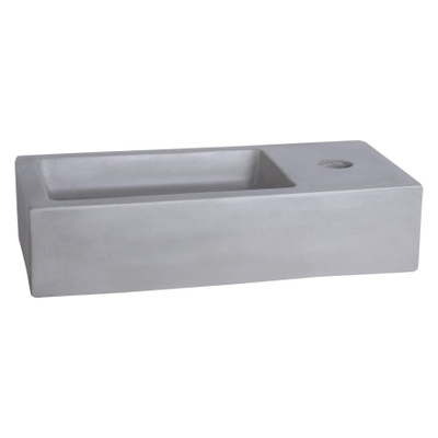 Differnz Ravo Lavabo lave-mains Béton gris clair 38.5 x 18.5 x 9 cm