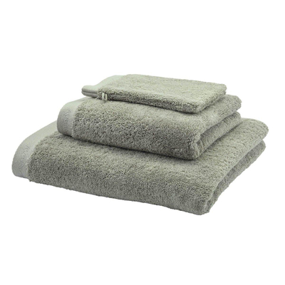 Aquanova Sava Handdoek - 55x100cm - 3 stuks - GOTS KATOEN - Thyme (groen)