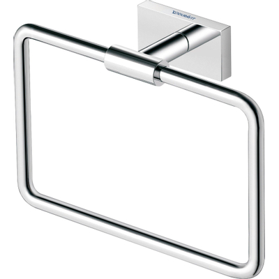 Duravit Karree Handdoekring - hoogglans chroom