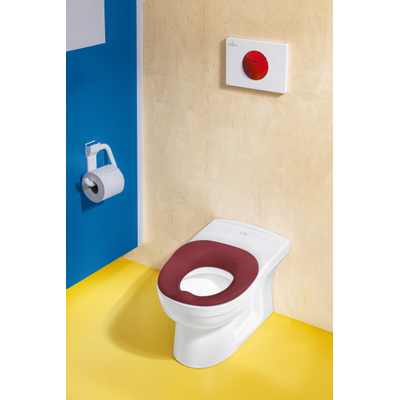Villeroy & Boch O.novo Kids Bouton de commande WC E100 DualFlush 20.5x14.5cm Rouge cerise