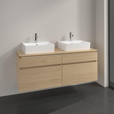 Villeroy & Boch Legato Meuble sous vasque 140x55cm 4 tiroirs Nordic oak