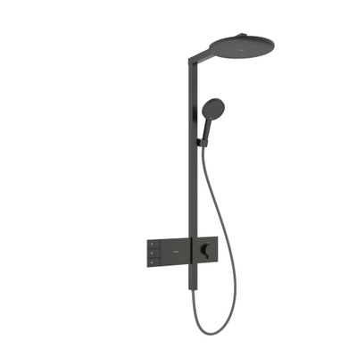 Hansgrohe Raindance alive S - showerpipe - 300 - 2jet - thermostaat - geborsteld zwart chroom (antraciet)