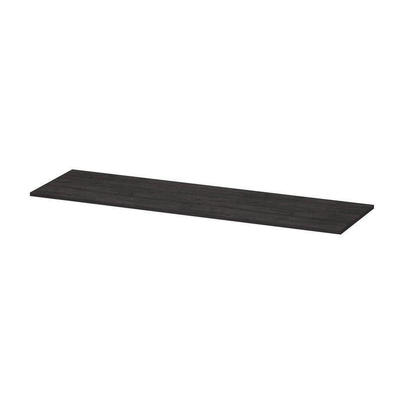 INK Topdeck Wastafelblad - 160x45x2cm - tbv onderkast - MFC - Houtskool eiken