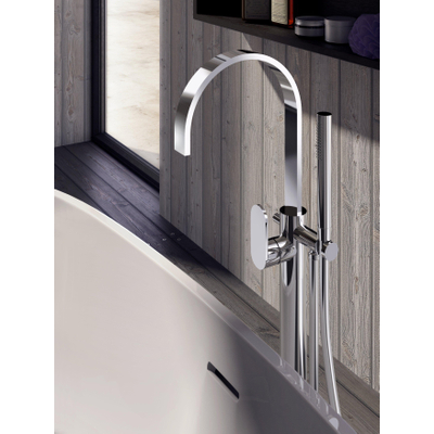 Hotbath Friendo robinet baignoire sur pied avec bec fixe chrome