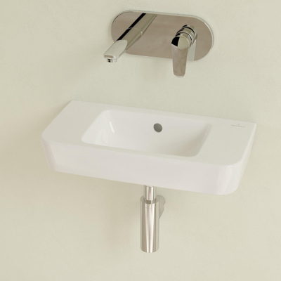 Villeroy & boch O.novo lave-main 50x25cm sans trou pour robinet avec trop-plein blanc
