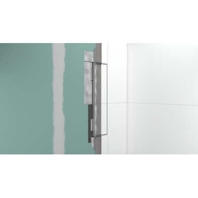 Hansgrohe XtraStoris Rock Porte-brosse WC - tablette - porte carrelable - brushed stainless steel