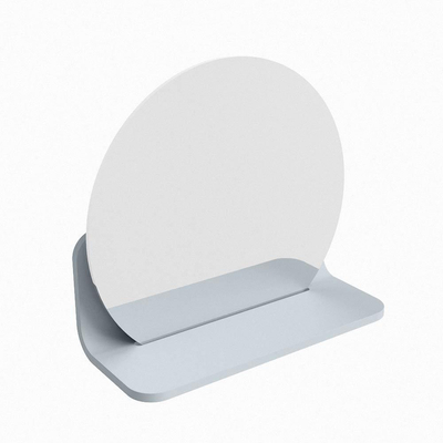 Mondiaz SPOT miroir – Ø 30 cm – avec tablette – Clay (brun)