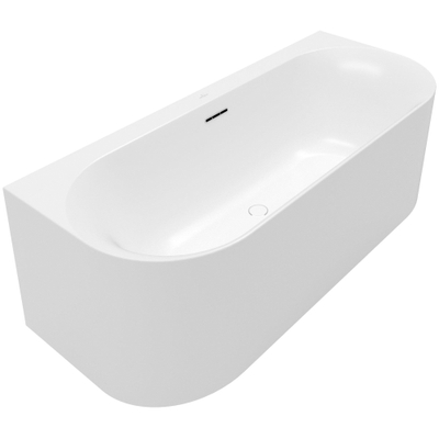 Villeroy & Boch Loop & Friends half - vrijstaand bad - 180x80cm Acryl - Stone White (mat wit)
