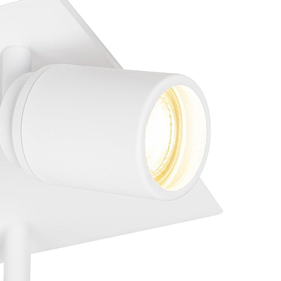 QAZQA Ducha badkamer plafondlamp - 23x23cm - 3 spots - IP44 - vierkant - mat wit TWEEDEKANS