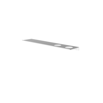 Hotbath &MORE Planchet - 60cm - inclusief bevestigings rails - 2 uitsparingen - voor zeepdispenser of beker - mat wit
