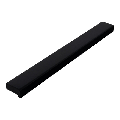 BRAUER Poignée de meuble en applique - 12,8 cm - modèle A - matériau inox - noir mat