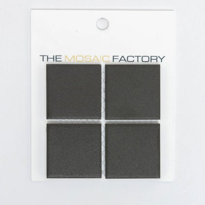 ÉCHANTILLON The Mosaic Factory London carreau de mosaïque 4.8x4.8x0.6cm pour sol pour intérieur et extérieur carré Céramique Noir