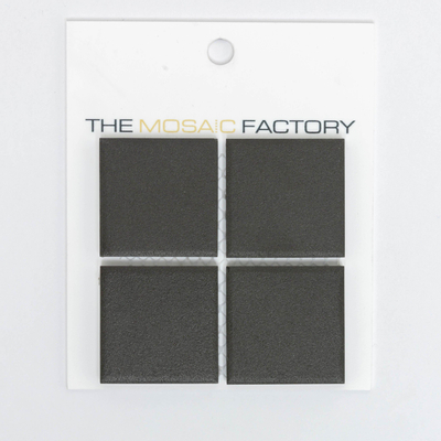SAMPLE The Mosaic Factory London Carrelage mosaïque - 4.8x4.8x0.6cm - pour sol pour intérieur et extérieur carré - céramique - noir