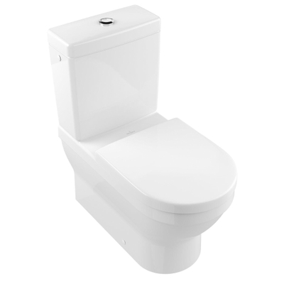 Villeroy & Boch Omnia Réservoir WC WC avec intérieur et duo bouton d'é[argne avec connexion latérale et arrière ceramic+ blanc