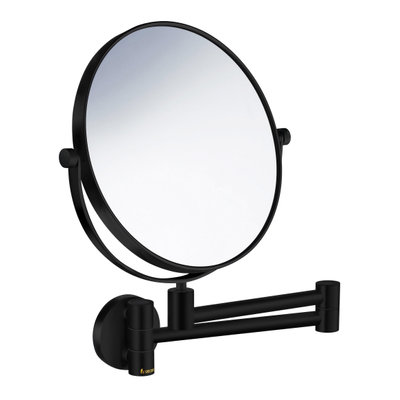 Smedbo Sideline make-up spiegel / scheerspiegel 20cm wandmontage zwart mat