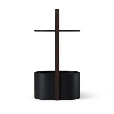 Umbra Bellwood bac de rangement 35x24x69cm Acier Noir/noyer