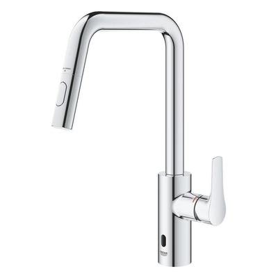 Grohe Eurosmart E Hybrid robinet de cuisine mélangeur bec en U double jet