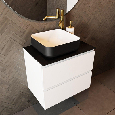 Mondiaz TOP 23 Topblad - 50x23.5x0.9cm - geschikt voor afdekplaat - Solid surface - Urban
