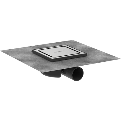 Hansgrohe RainDrain Spot Doucheput - 15x15cm - brushed stainless steel