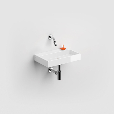 Clou Mini Wash Me lave-mains 38x24cm sans trou de robinet Céramique Blanc