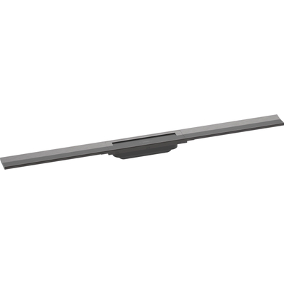 Hansgrohe RainDrain Flex Caniveau de douche - 90cm - raccourcissable - brushed black chrome