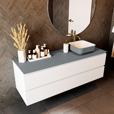 Mondiaz TOP 51 Topblad - 150x51x0.9cm - geschikt voor afdekplaat - Solid surface - Plata