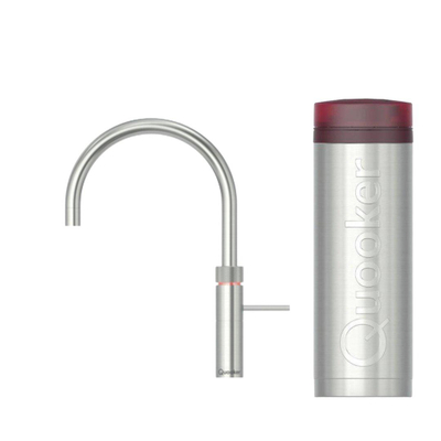 Quooker Fusion Round kokendwaterkraan - draaibare uitloop - PRO3 reservoir - Warm / kokend water - RVS