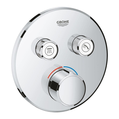 Grohe SmartControl Mitigeur de douche encastré - 3 boutons - rond - chrome