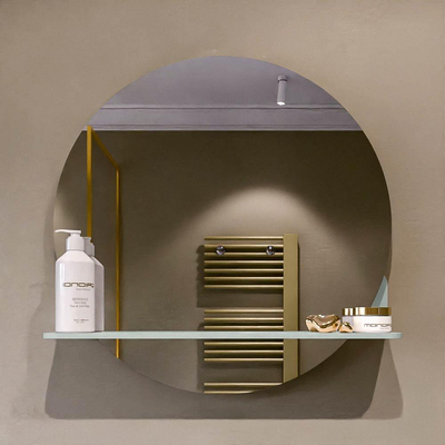 Mondiaz SPOT Miroir de salle de bain - rond 60cm - plan de miroir - couleur Greey